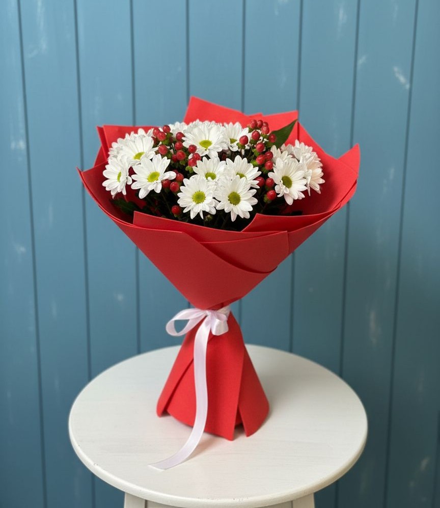 Букет цветов из: Хризантемы в Певеке