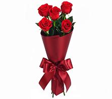 Букет 5 Красных роз Эдлесс Лав в Певеке