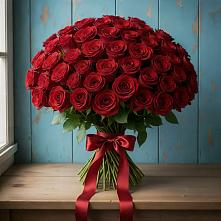 Букет Красные розы Блэк Меджик в Певеке
