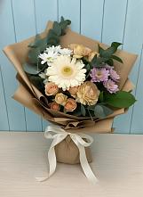 Букет цветов из:  Герберы и Хризантемы в Певеке