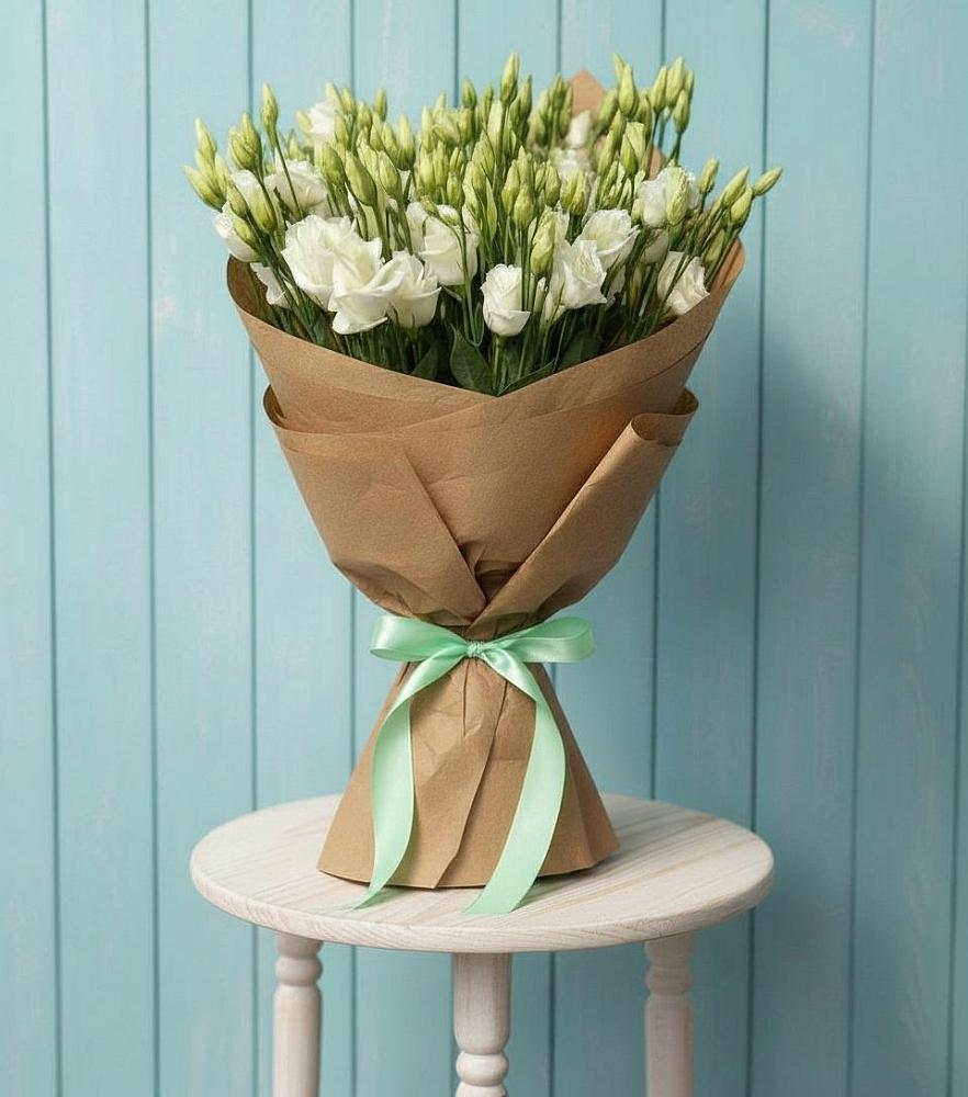 Букет цветов из: Лизиантусы в Певеке