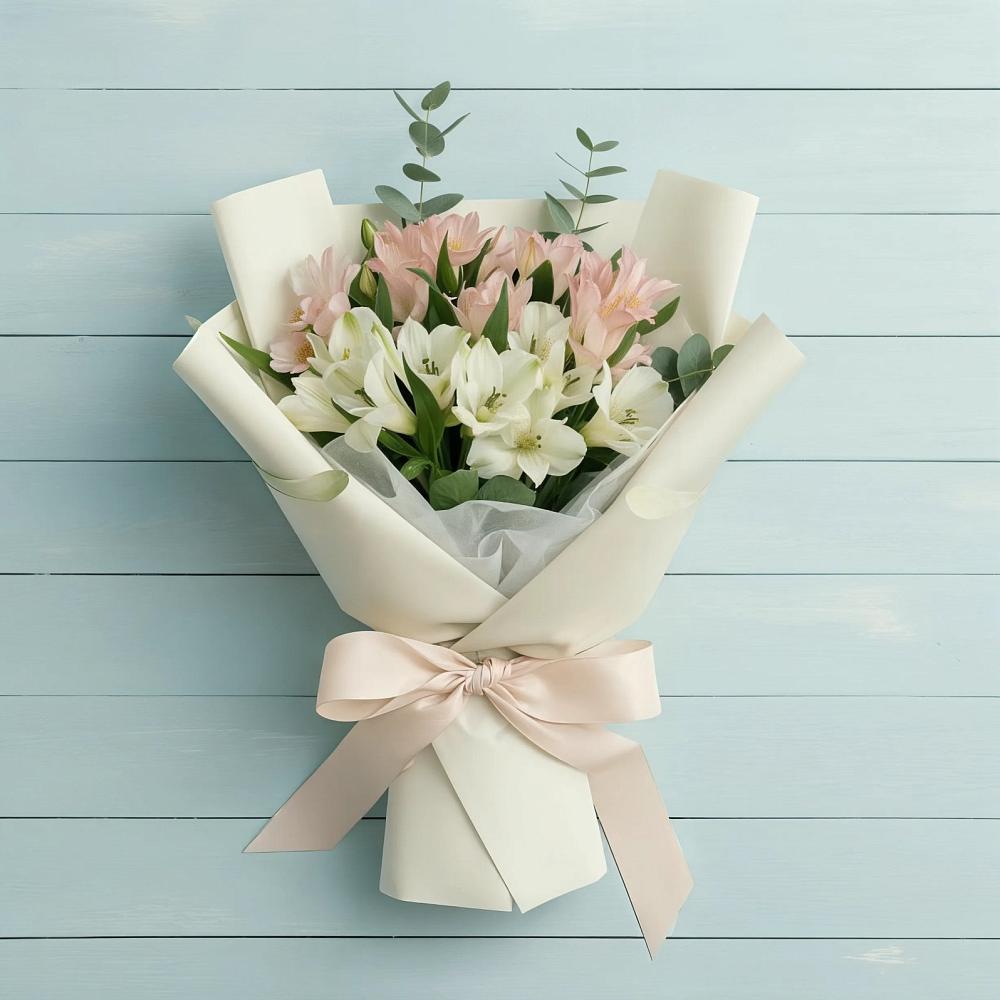 Букет цветов из: Альстромерии в Певеке