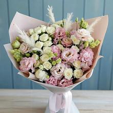 Букет цветов из:  Альстромерии и Розы в Певеке